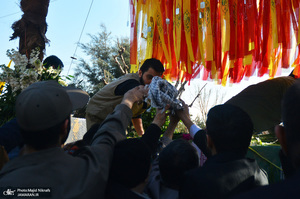 مراسم تشییع و تدفین 2 شهید گمنام در دانشگاه آزاد تهران جنوب