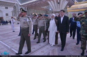 تجدید میثاق فرماندهان عالی رتبه ارتش جمهوری اسلامی ایران با آرمان حضرت امام