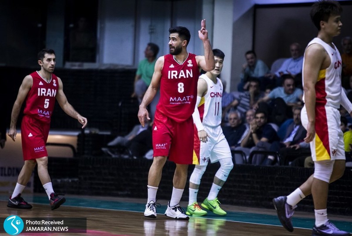 یخچالی؛ امتیازآورترین بازیکن دیدار بسکتبال ایران و چین