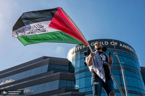 راهپیمایی مردم لس آنجلس در حمایت از آتش بس در غزه