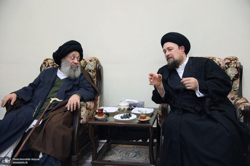 حضور آیت الله موسوی جزایری در حرم امام خمینی (س)