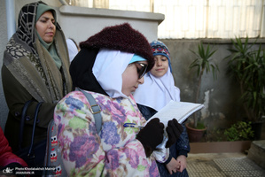 تجدید میثاق دانش آموزان و مردم با امام در حسینیه جماران