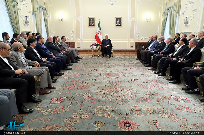 دیدار نوروزی حسن روحانی با جمعی از کارگزاران نظام و مدیران دستگاه ها