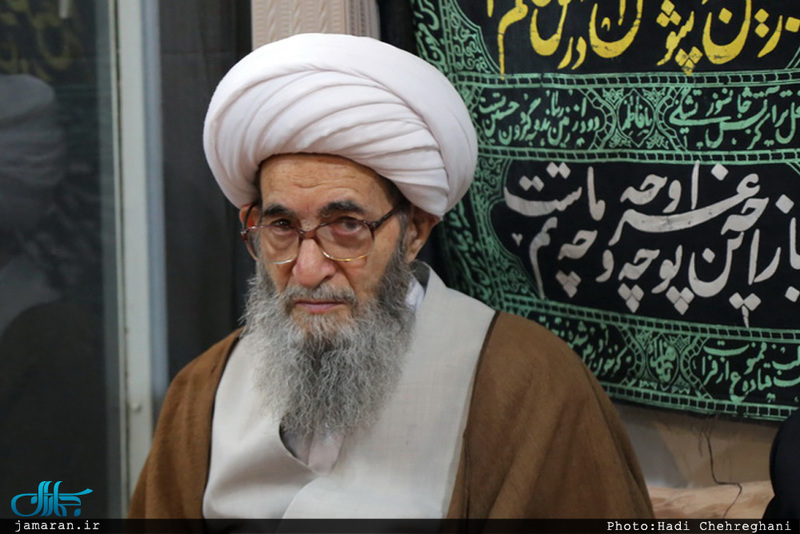 مراسم عزادارى شهادت حضرت فاطمه زهرا(س) در بيت آيت الله دوستى زنجانى