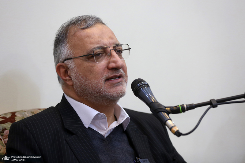 دیدار شهردار و اعضای شورای شهر تهران با سید حسن خمینی