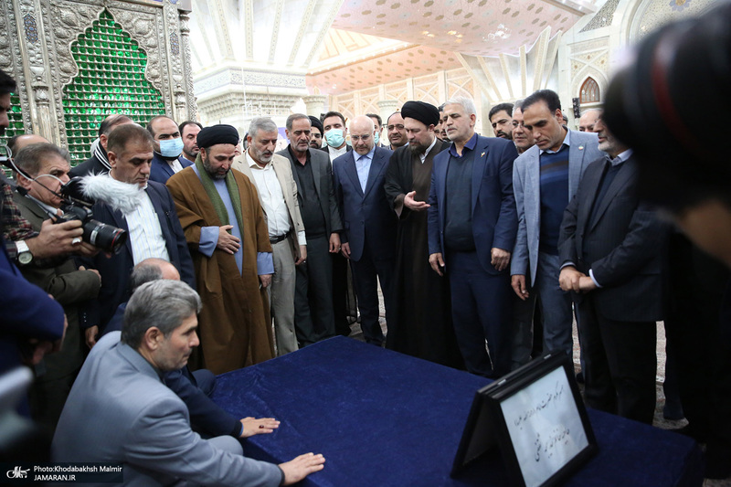 تجدید میثاق رئیس و نمایندگان مجلس با آرمان های حضرت امام خمینی (س)