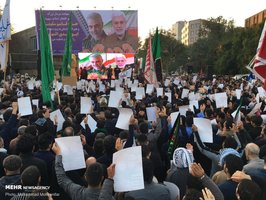  تشییع باشکوه پیکر مطهر شهید حاج قاسم سلیمانی در اهواز 