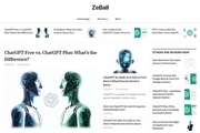 ZeBall: وب‌سایتی برای علاقه‌مندان به هوش مصنوعی (AI) مخصوصا چت بات ها