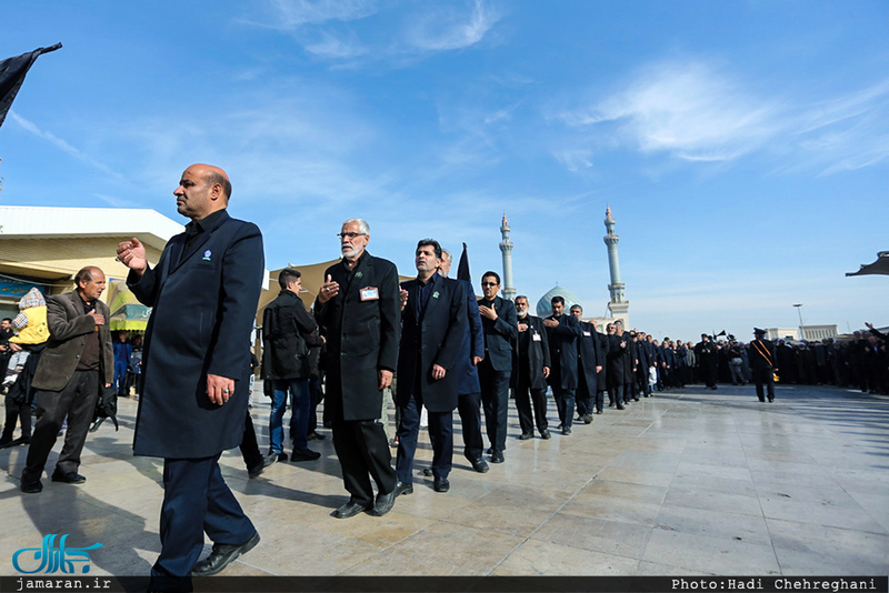  عزاداری شهادت حضرت علی ابن موسی الرضا(ع) در حرم مطهر حضرت معصومه(س)