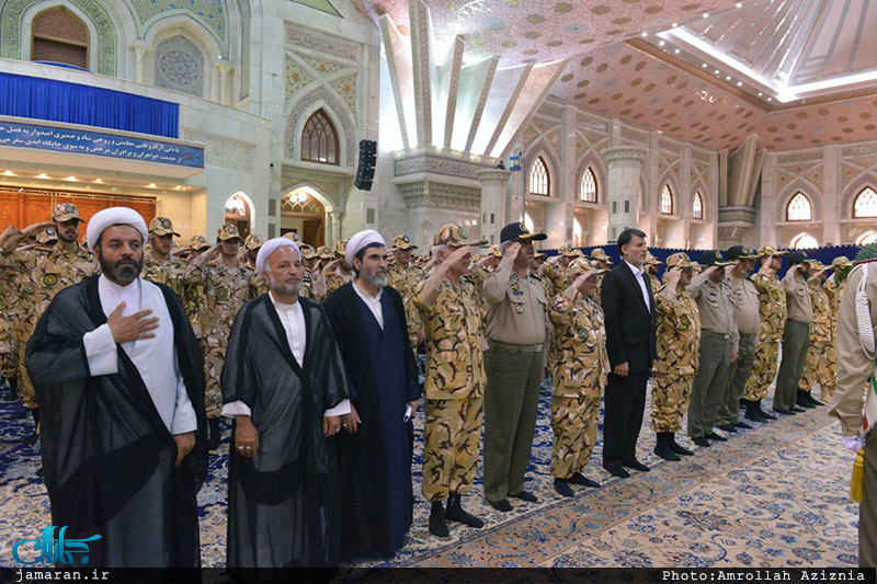 تجدید میثاق فرماندهان و دانشجویان دانشگاههای افسری آجا‎ با آرمان های حضرت امام