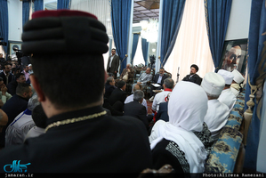 دیدار اعضای ستاد مرکزی برزگداشت حضرت امام خمینی(س) با سید حسن خمینی 