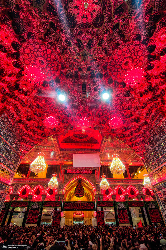 بارگاه ملکوتی حضرت سید الشهدا (ع) در شب اربعین