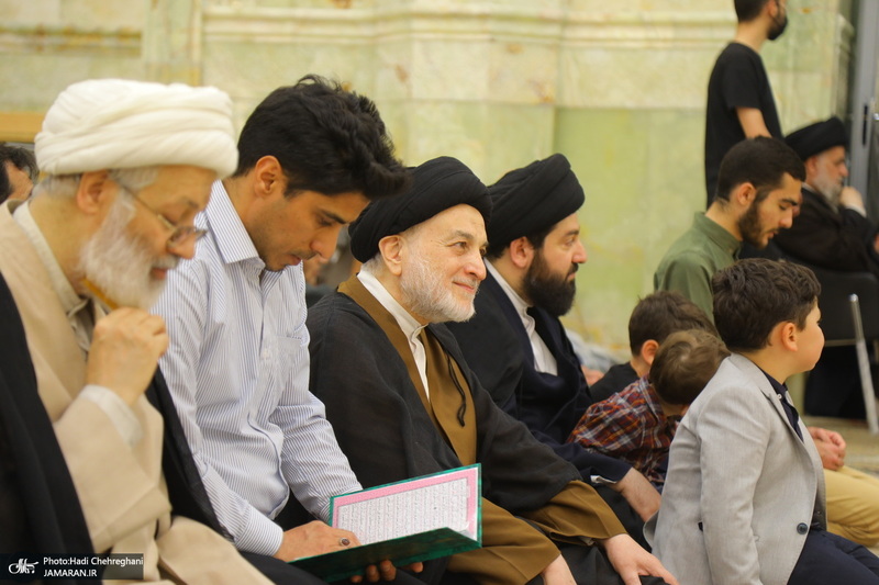 مراسم ترحیم آیت الله نورالله شاه آبادی(ره) در مسجد اعظم قم