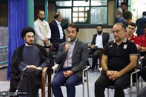 دیدار اعضای تیم ملی فوتبال نوجوانان ایران با سید حسن خمینی