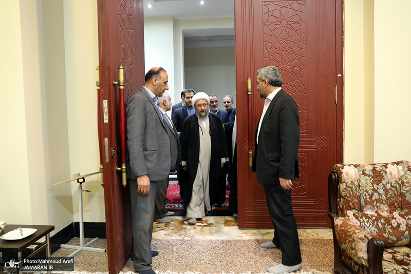 تجدید میثاق رئیس قوه قضائیه و مسئولان عالی قضایی با آرمان‌های امام خمینی(س)