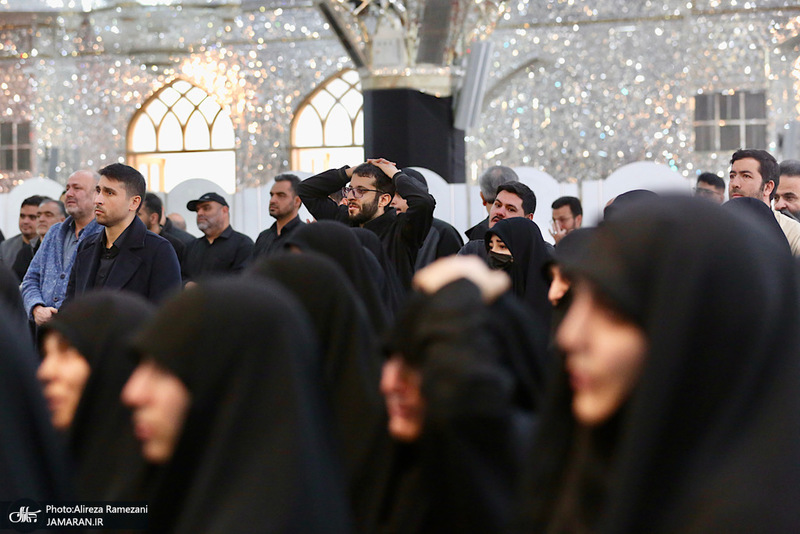 مراسم تشييع شهيد دكتر علیرضا بیات در حرم حضرت عبدالعظیم حسنی (ع)