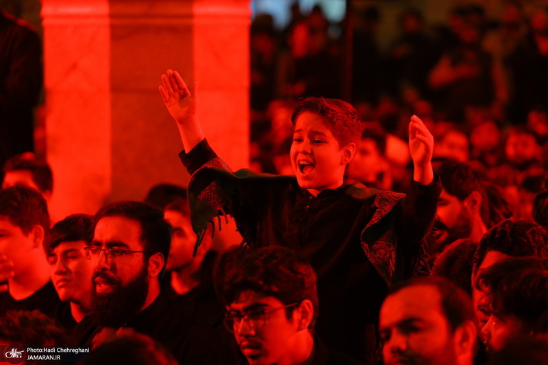 مراسم عزاداری شهادت حضرت فاطمه زهرا (س) در مسجد اعظم قم‎