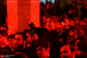 مراسم عزاداری شهادت حضرت فاطمه زهرا (س) در مسجد اعظم قم‎