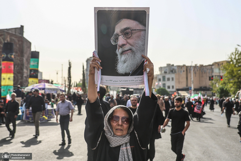 مراسم تشییع شهدای جنگ تحمیلی رژیم صهیونیستی در تهران-7
