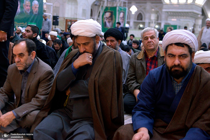 مراسم عزاداری شب شهادت امام هادی(ع) در حرم مطهر امام خمینی