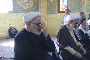 تشییع مرحوم آیت الله عباسعلی سلیمانی (ره) در حرم مظهر حضرت معصومه (س)