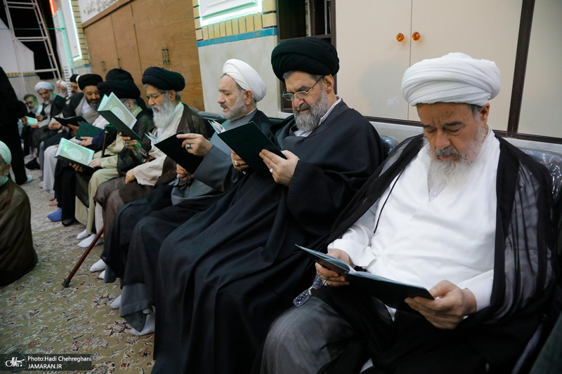 مراسم ختم همسر شهید آیت الله سید مصطفی خمینی (ره) -1