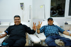 اهدای خون در شب احیاء بیست و سوم ماه مبارک رمضان