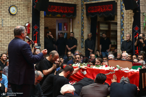 مراسم تشییع پیکر پیر غلام اهل بیت (س) حاج حسین عرب