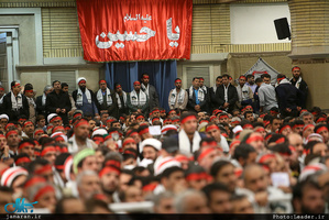 دیدار دست‌اندرکاران راهیان نور با رهبر معظم انقلاب 