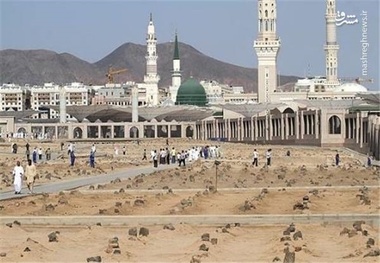 محل دفن امام صادق(ع) در قبرستان بقیع + عکس