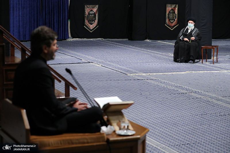 اولین شب مراسم عزاداری حضرت اباعبدالله الحسین (ع) در حسینیه امام خمینی