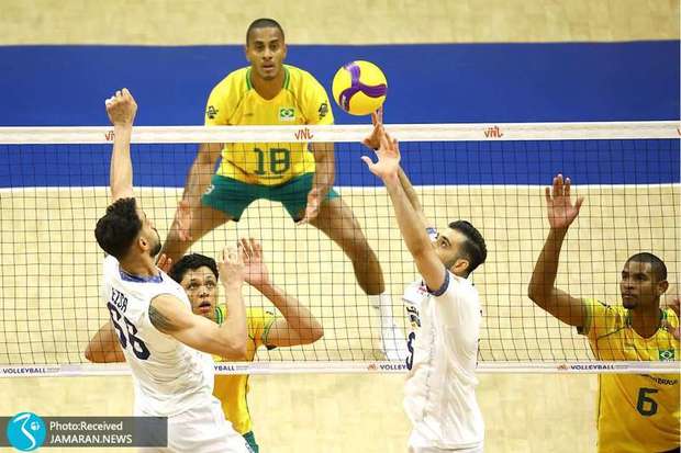 لیگ ملت های والیبال| ایران 1-3 برزیل؛ باز هم شروع با شکست!+عکس