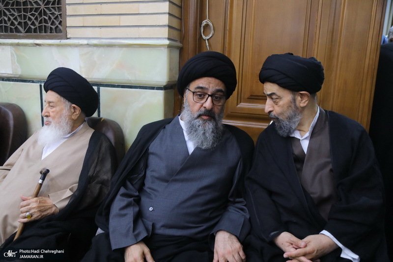 مراسم ختم مادر همسر آیت الله محمدجواد فاضل لنکرانی