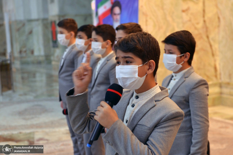 تجدید میثاق فرزندان کارکنان آماد و پشتیبانی سپاه با آرمان‌های حضرت امام(س)