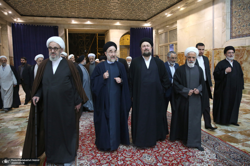 تجدید میثاق مجمع روحانیون مبارز و مجمع مدرسین و محققین حوزه علمیه قم با امام خمینی (س)