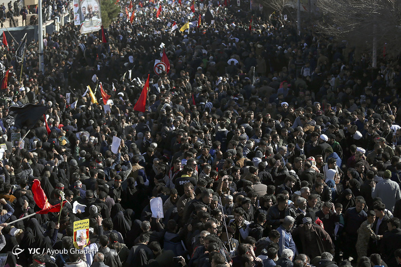 مراسم تشییع و خاکسپاری سردارحاج قاسم سلیمانی در کرمان