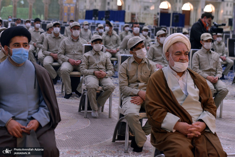 تجدید میثاق فرزندان کارکنان آماد و پشتیبانی سپاه با آرمان‌های حضرت امام(س)