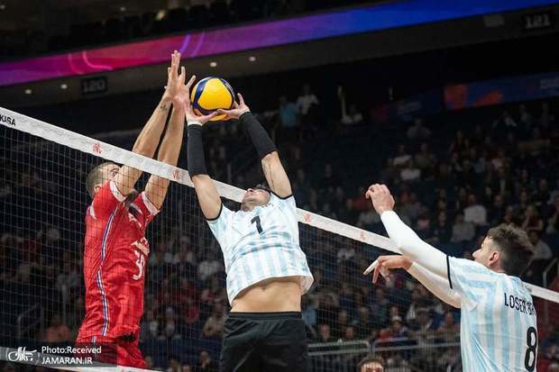 برتری 13.12 امتیازی  آرژانتین مقابل فرانسه در لیگ ملت های والیبال 2025