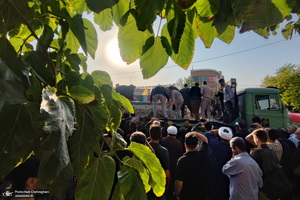 تشییع پیکر‌های ۸ شهید دلاور هوافضای سپاه و پدافند ارتش در قم