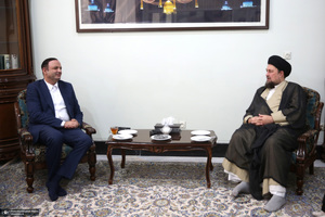 دیدار دبیر شورای عالی مناطق آزاد باسید حسن خمینی
