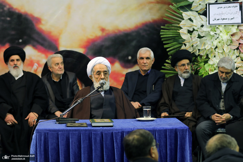 مراسم بزرگداشت آیت الله موسوی بجنوردی (ره) در حسینیه جماران - 1