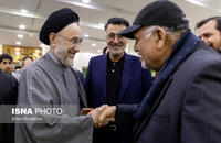 مراسم یادبود  فیض اردکانی با حضور خاتمی (7)