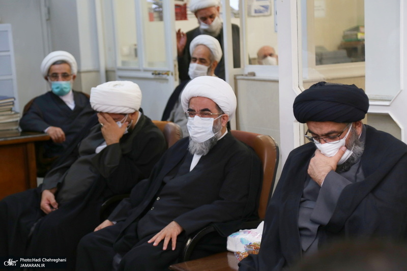 مراسم شهادت امام حسن مجتبی(ع) در بیت آیت الله العظمی فاضل لنکرانی(ره)