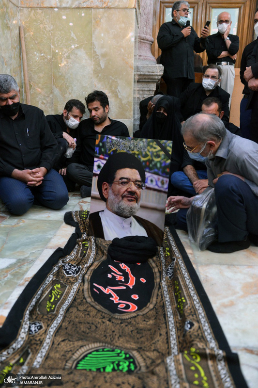 مراسم خاکسپاری حجت الاسلام و المسلمین محتشمی پور(ره) در حرم شاه عبدالعظیم الحسنی(ع)