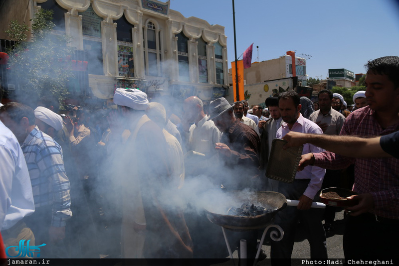 مراسم تشییع پیکر مطهر شهید حمله تروریستی اخیر حجت الاسلام تقوی در قم