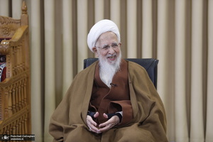 دیدار اعضای موسسه ریحانة النبی با آیت الله العظمی جوادی آملی