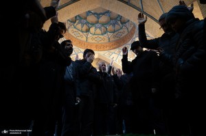 مراسم تشییع و خاکسپاری پیکر اشرف بروجردی