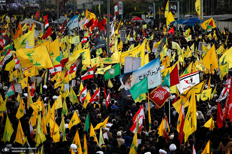 تصاویر اختصاصی جماران از مراسم تشییع شهیدان سید حسن نصرالله و سید هاشم صفی الدین -1