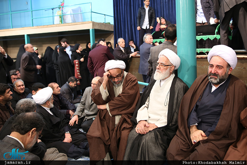 مراسم وداع با پیکر آیت الله هاشمی رفسنجانی در حسینیه جماران