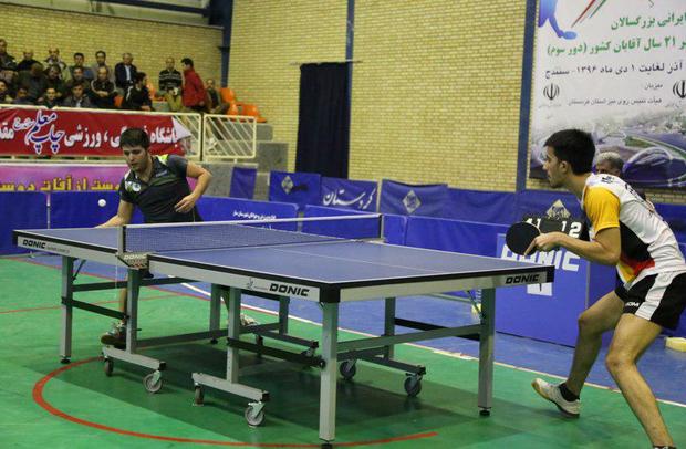 نیما عالمیان قهرمان مسابقات تنیس روی میز بزرگسالان کشور در سنندج شد